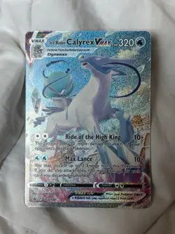 Pokemon Ice Rider Calyrex VMAX Alternate Art Secret Rare 203/198 Holo - Image 1