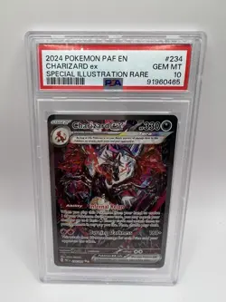 2024 POKEMON PAF EN-PALDEAN FATES SPECIAL ILLUSTRATION RARE CHARIZARD EX PSA 10 - Image 1