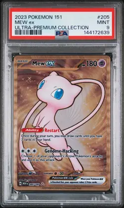 2023 POKEMON 151 ULTRA-PREMIUM COLLECTION #205 MEW EX PSA 9 - Image 1