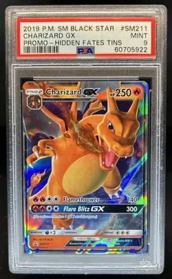 2016-19 Pokemon SM Black Star Promos Charizard #SM211 PSA 9 - Image 1
