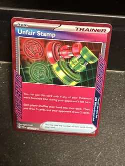 Unfair Stamp 165/167 Sv06 Twilight Masquerade Ace Holo Pokemon TCG - Image 4