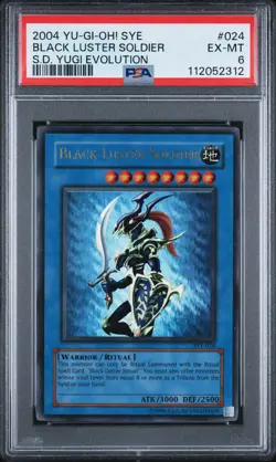 2004 SYE YU-GI-OH! STARTER DECK YUGI EVOLUTION #024 BLACK LUSTER SOLDIER PSA 6 - Image 1