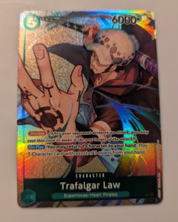 Trafalgar Law 047 Parallel Alt Art PRE ERRATA OP01-047 One Piece Card LP (knick) - Image 1