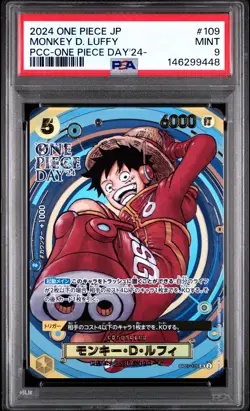 2024 ONE PIECE JPN PREMIUM COLLECTION ONE PIECE DAY'24 #109 MONKEY D LUFFY PSA 9 - Image 1