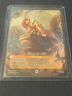 Disney Lorcana Fabled Circle Of Life Enchanted 225/204 NEVER PLAYED - Image 1