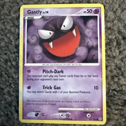 Pokemon TCG Stormfront Gastly Card 62/100 Non-Holo - Image 1