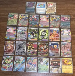 POKEMON TCG S&V/ MEGA Misc. Lot Of 27 Cards: IR, Full Art, EX, Full Art Trainers - Image 2
