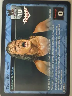 Rhyno Superstar Cards For WWE WWF Raw Deal TCG CCG Card Game NM - Image 3
