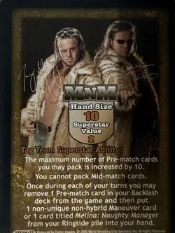 MNM WWE WWF Raw Deal TCG CCG Superstar Specific Card Lot NM - Image 1