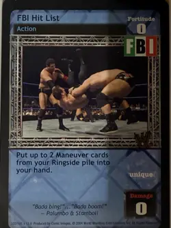 FBI Superstar Cards WWE WWF Raw Deal CCG TCG NM - Image 5