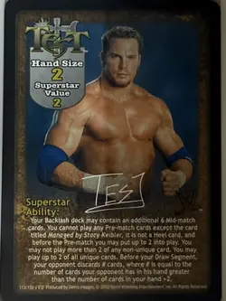 Test Superstar Cards for WWE WWF Raw Deal TCG CCG Card GameCard NM Lot Of 3 - Image 1