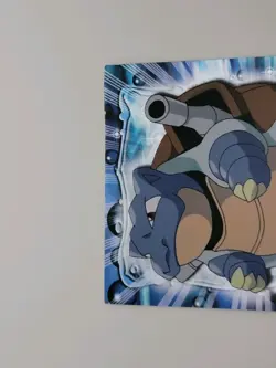 Pokemon Topps #09 Blastoise Holo Foil Card - Series 1 Blue Logo - Near Mint - Image 5