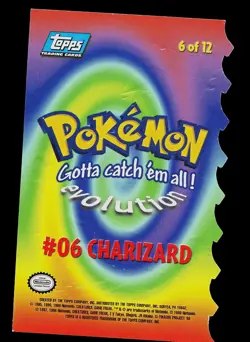 Pokemon Card - Topps Blue Logo Charizard #06 Die Cut - Image 2