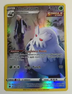 ABOMASNOW - TG01/TG30 - Pokemon Astral Radiance Sword & Shield Holo Rare Card LP - Image 1