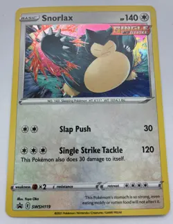 Snorlax SWSH119 SWSH: Sword & Shield Promo Cards Holo NM - Image 1