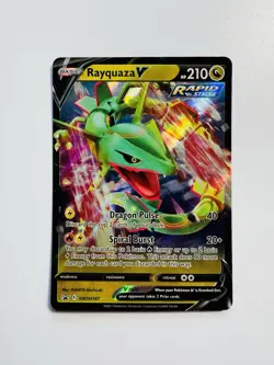 Pokemon Rayquaza V Sword & Shield Promo Holo Card SWSH147 Black Star HP - Image 1