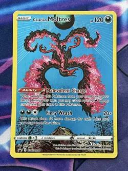 Galarian Moltres SWSH284 Sword & Shield Black Star Promo Pokemon TCG Card NM - Image 1