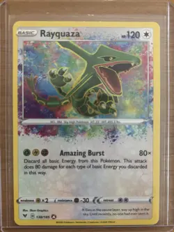 Rayquaza Amazing Rare #138/185 Vivid Voltage NM Holo Pokemon Card - Image 1
