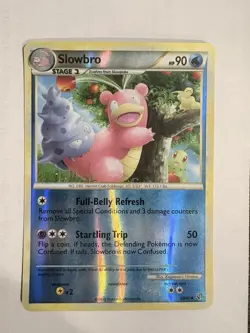 Pokemon TCG Slowbro 38/90 Undaunted Holo Uncommon Card NM Condition - Image 1