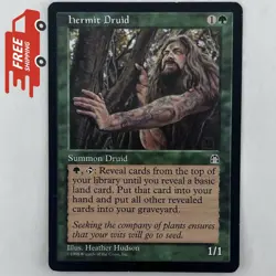 MTG Hermit Druid Stronghold Magic The Gathering TCG Card - Image 1
