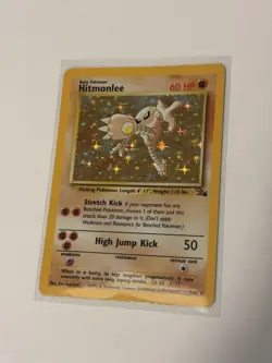 Pokemon Hitmonlee 7/62 Fossil HOLO Rare Unlimited WOTC 1999 Lightly Played Card - Image 1