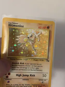 Pokemon Hitmonlee 7/62 Fossil HOLO Rare Unlimited WOTC 1999 Lightly Played Card - Image 5