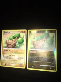 Bonsly 71/130 Diamond & Pearl Reverse & Non Holo Pokemon Card Common 2007 MP - Image 1