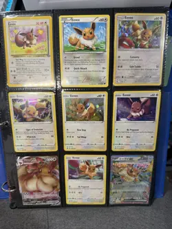 HUGE Pokemon EEEVEE EVOLUTION Binder Collection Card Lot 141 Cards INSANE VALUE! - Image 1