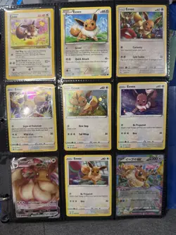 HUGE Pokemon EEEVEE EVOLUTION Binder Collection Card Lot 141 Cards INSANE VALUE! - Image 2