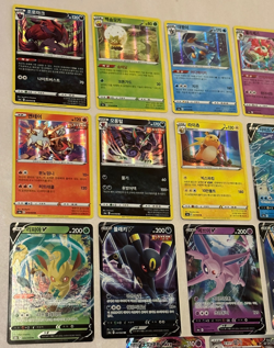 Lot of x22 Korean Pokemon Cards Umbreon, Leafeon, Jolteon, Glaceon, Full Arts++ - Image 2
