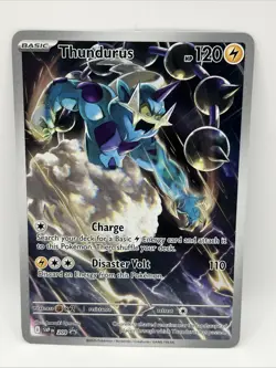 Pokemon SV Promo 209 Thundurus Holo – Scarlet & Violet – Rare Promo Card – NM - Image 1