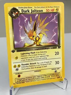 Dark Jolteon 38/82 Team Rocket WOTC Pokemon Card 1st Edition - Near Mint / VLP - Image 2