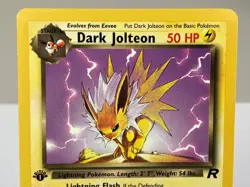Dark Jolteon 38/82 Team Rocket WOTC Pokemon Card 1st Edition - Near Mint / VLP - Image 3