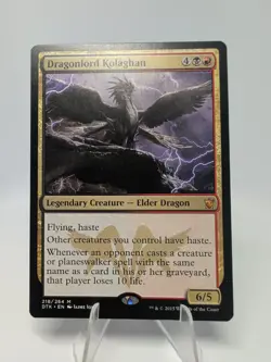 MTG English Dragonlord Kolaghan NM Normal Dragons of Tarkir - Image 1