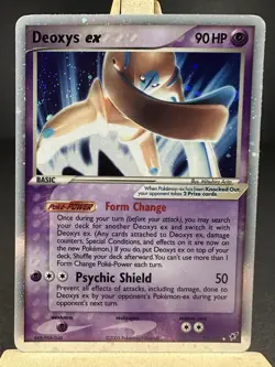 Pokemon TCG Deoxys EX Deoxys Holo Rare Card 2005 99/107 NM/LP - Image 1