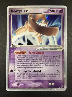 Pokemon TCG Deoxys EX Deoxys Holo Rare Card 2005 99/107 NM/LP - Image 2