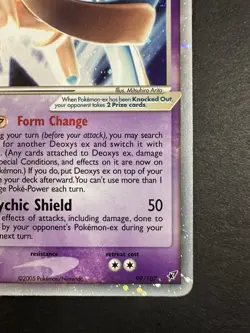 Pokemon TCG Deoxys EX Deoxys Holo Rare Card 2005 99/107 NM/LP - Image 5