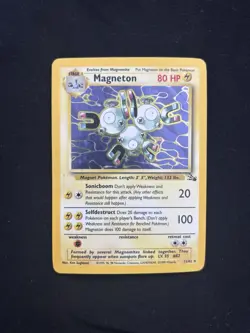 Pokemon TCG Fossil Set Rare 4 Card Bundle: Ditto, Magneton, Kabutops, Haunter - Image 3