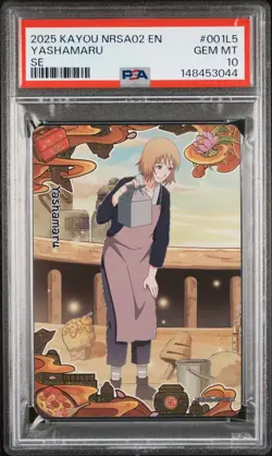 2025 KAYOU NARUTO SMRITI COLLECTIBLE CARD #001L5 YASHAMARU PSA 10 - Image 1