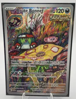 Pokemon TCG Brute Bonnet Paradox Rift Holo Card 207/182 Illustration Rare - Image 1
