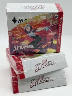 Lot of (3) Magic The Gathering Marvel MTG Spiderman Collector Boosters SEALED - Image 1