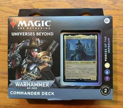 MTG Universes Warhammer 40K Commander Forces of Imperium Deck Magic Gathering - Image 1