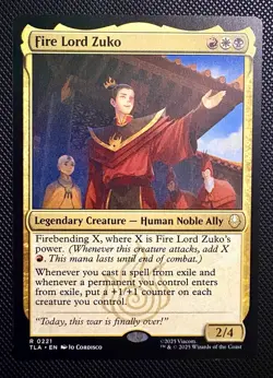 Fire Lord Zuko Avatar: The Last Airbender Magic The Gathering MTG Human Ally - Image 1
