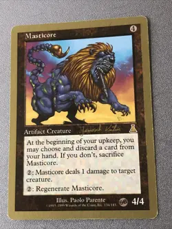 MTG Masticore World Championships Brussels August 2000 Regular Rare Ex Condition - Image 1