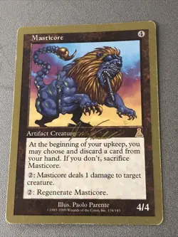 MTG Masticore World Championships Brussels August 2000 Regular Rare Ex Condition - Image 1