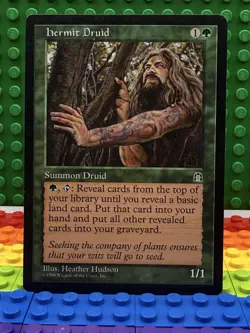1x Hermit Druid - Stronghold (STH) NM - VINTAGE MTG RARE - Image 1