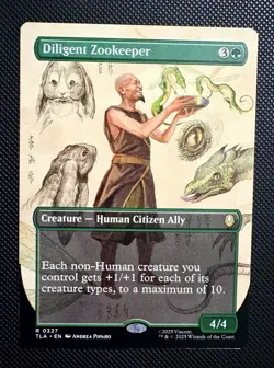 MTG Diligent Zookeeper #0327 Borderless Rare Avatar: The Last Airbender (TLA) - Image 1