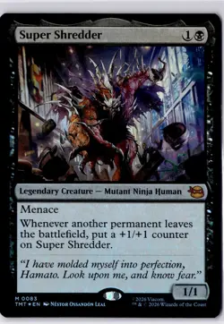 Super Shredder Teenage Mutant Ninja Turtles Foil NM M 0083 - Image 1