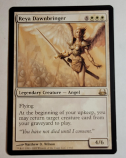 MTG - REYA DAWNBRINGER ( LP ) Duel Decks Divine v Demonic 2009 Magic Gathering - Image 1