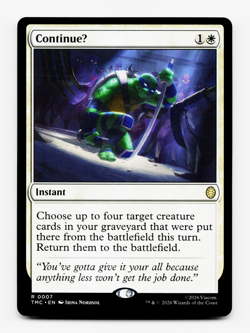 ContinueU [Commander: Teenage Mutant Ninja Turtles] MTG TMC 0007 NM ⚪ - Image 3